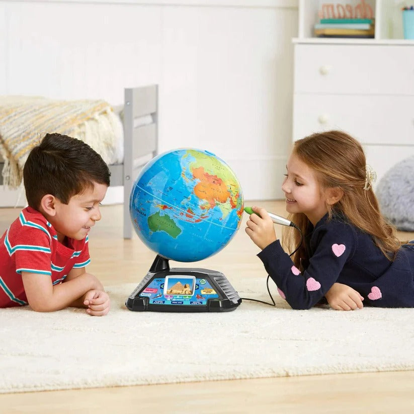 Interactive Learning Globe with LCD Screen & Stylus - Educational World Map for Kids | Fun Geography Exploration Tool