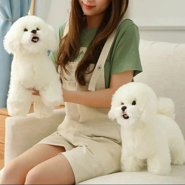 Portable Washable Plush Dog Stuffed Animal - Soft, Cuddly Companion for Pets & Kids