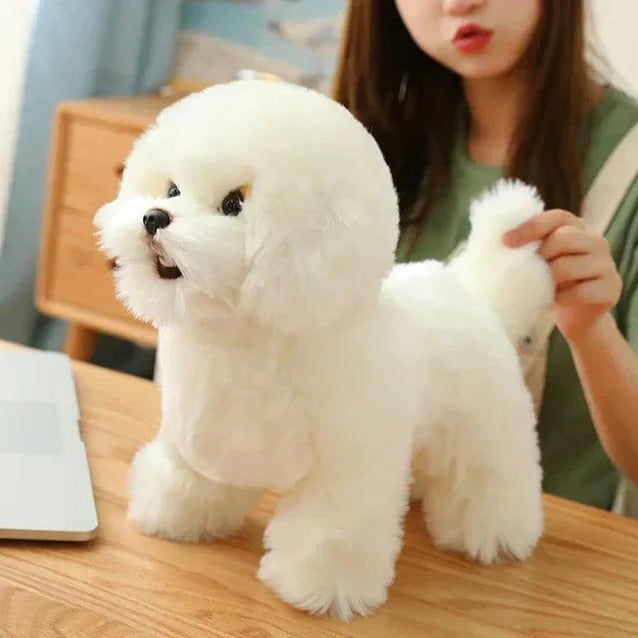 Portable Washable Plush Dog Stuffed Animal - Soft, Cuddly Companion for Pets & Kids