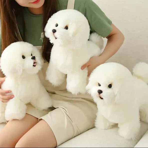 Portable Washable Plush Dog Stuffed Animal - Soft, Cuddly Companion for Pets & Kids