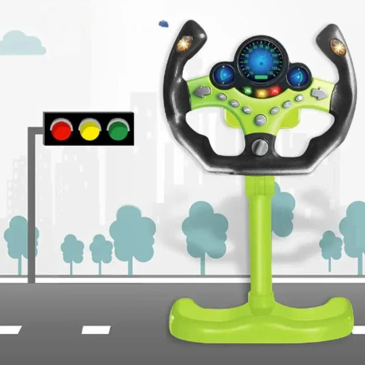 Interactive Kids' Steering Wheel Toy with Lights & Sounds - Fun Driving Experience for Toddlers