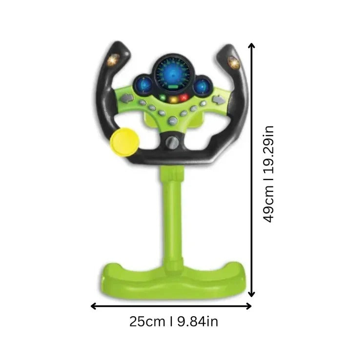 Interactive Kids' Steering Wheel Toy with Lights & Sounds - Fun Driving Experience for Toddlers