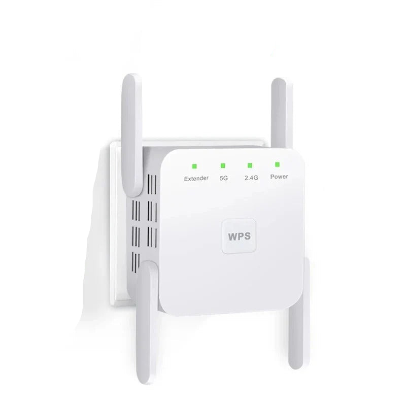 Dual Band WiFi Range Extender with Easy WPS Setup - Boost Your Internet Coverage & Eliminate Dead Zones