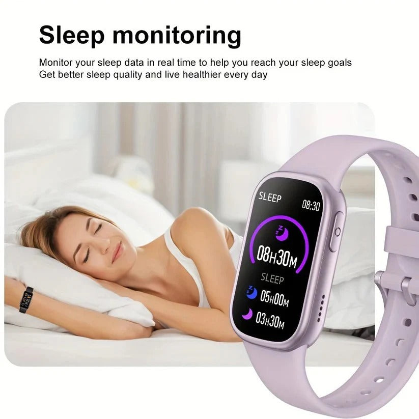 Waterproof Fitness Smartwatch with Magnetic Charging | Heart Rate Monitor, Activity Tracker & Sleep Analysis