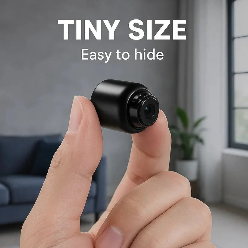 5G Mini Security Camera with Wi-Fi Connectivity - HD Video, Night Vision, Motion Detection