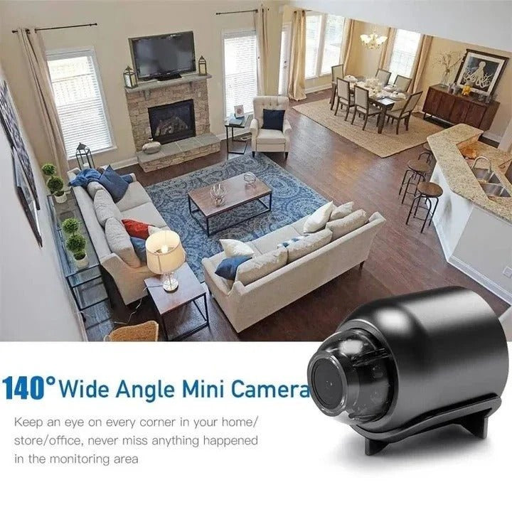 5G Mini Security Camera with Wi-Fi Connectivity - HD Video, Night Vision, Motion Detection