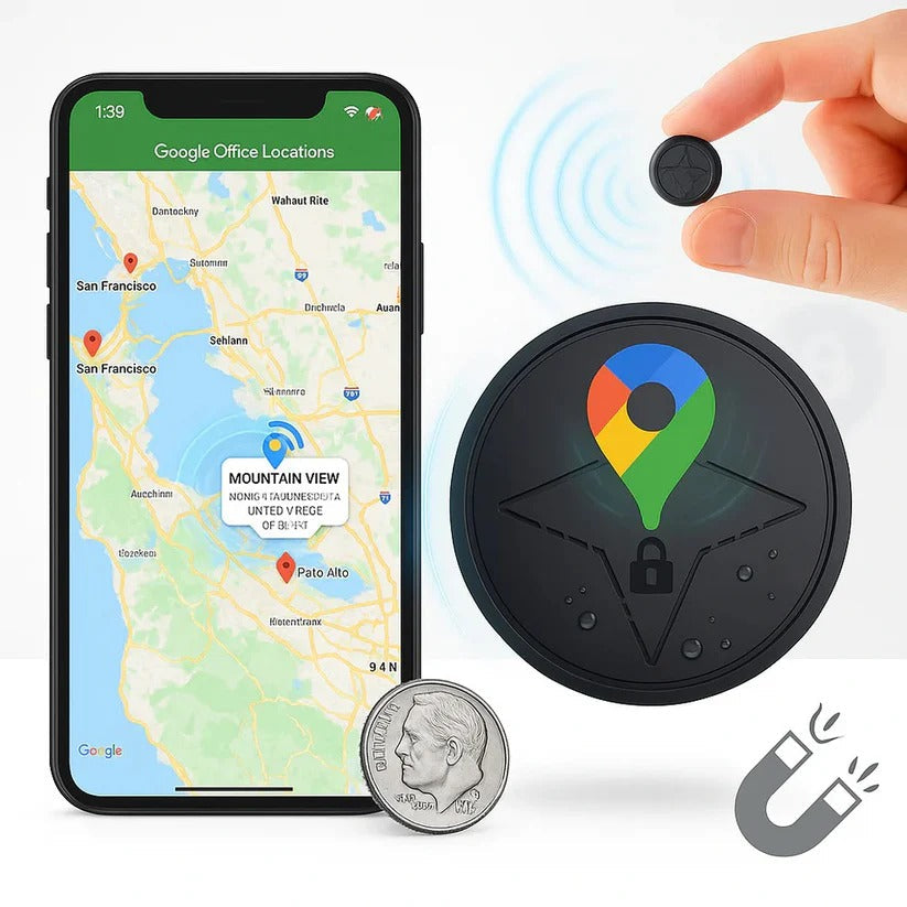 Magnetic GPS Tracker with Vehicle Mounting System - Real-Time Tracking, Waterproof, and Easy Installation