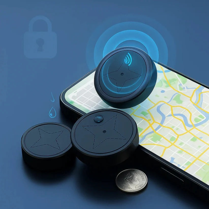 Magnetic GPS Tracker with Vehicle Mounting System - Real-Time Tracking, Waterproof, and Easy Installation