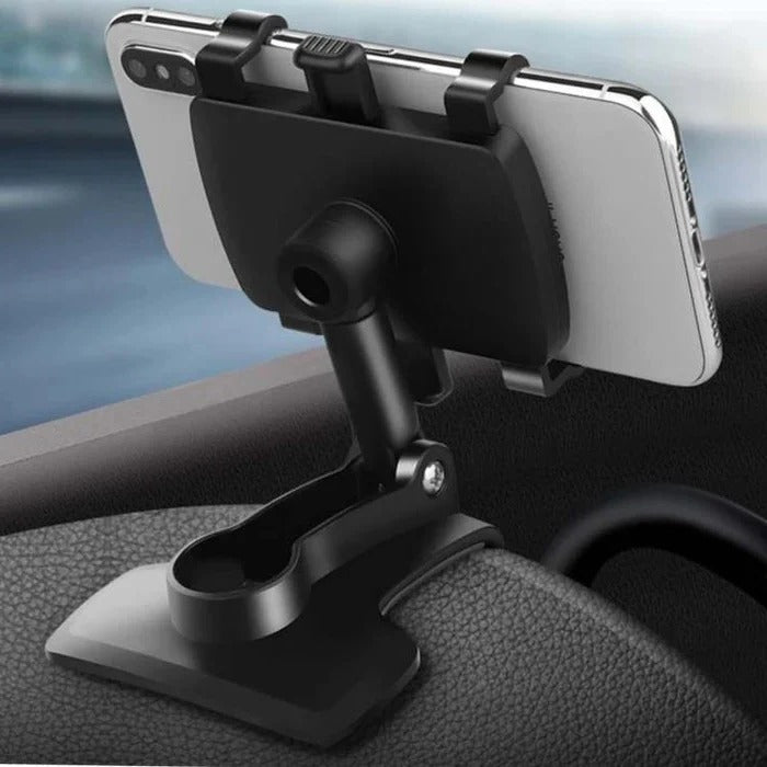 Universal Adjustable Car Phone Holder with Secure Grip Mount - Perfect for All Smartphones
