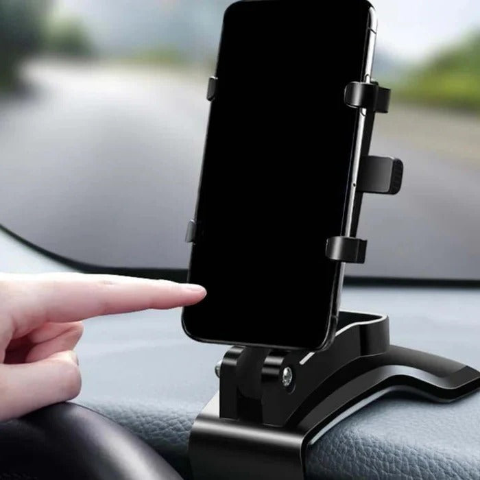 Universal Adjustable Car Phone Holder with Secure Grip Mount - Perfect for All Smartphones