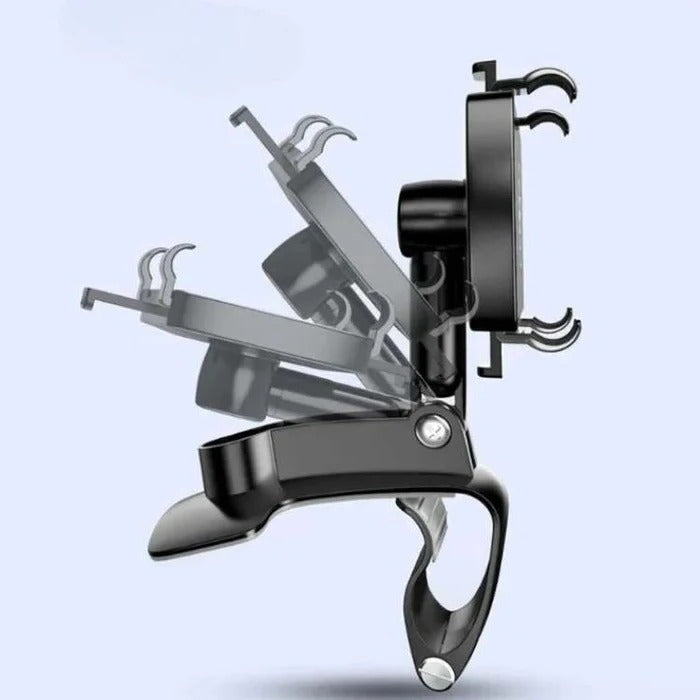 Universal Adjustable Car Phone Holder with Secure Grip Mount - Perfect for All Smartphones