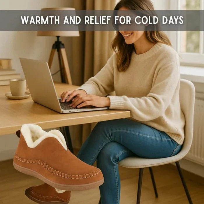 Orthopedic Fleece-Lined Shoes for Ultimate Comfort | Cushioned Support Footwear for All-Day Relief