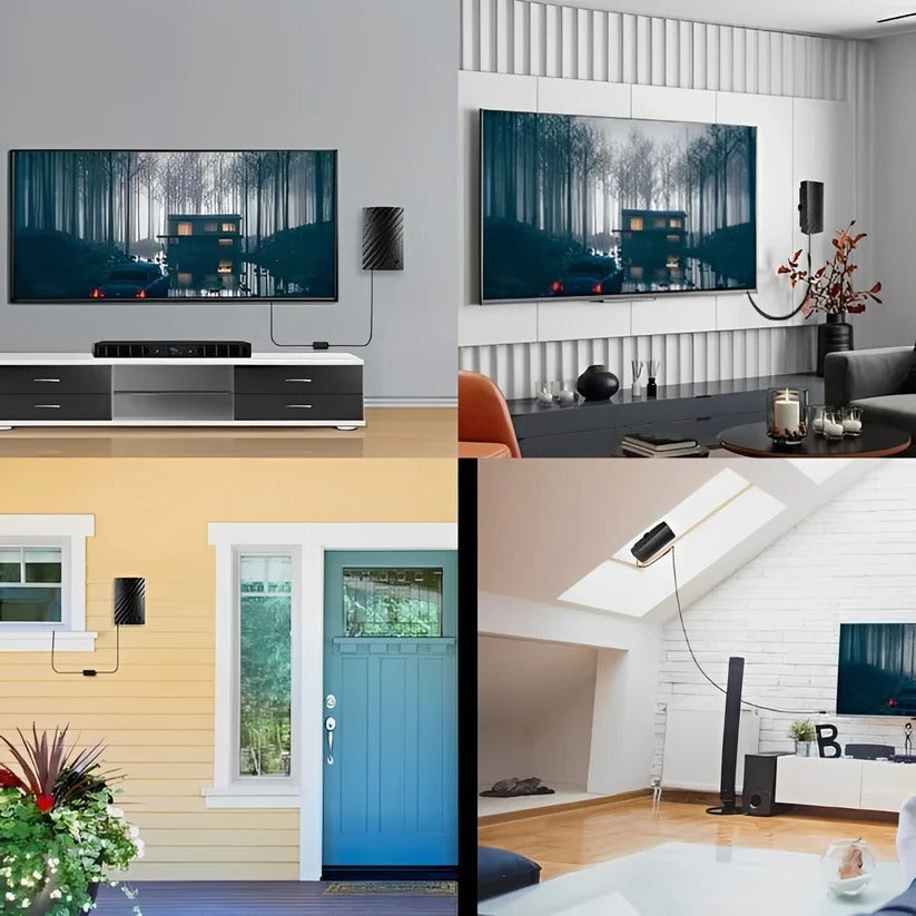 4K Indoor TV Antenna - High-Performance Antenna for Crystal Clear Local Channel Reception
