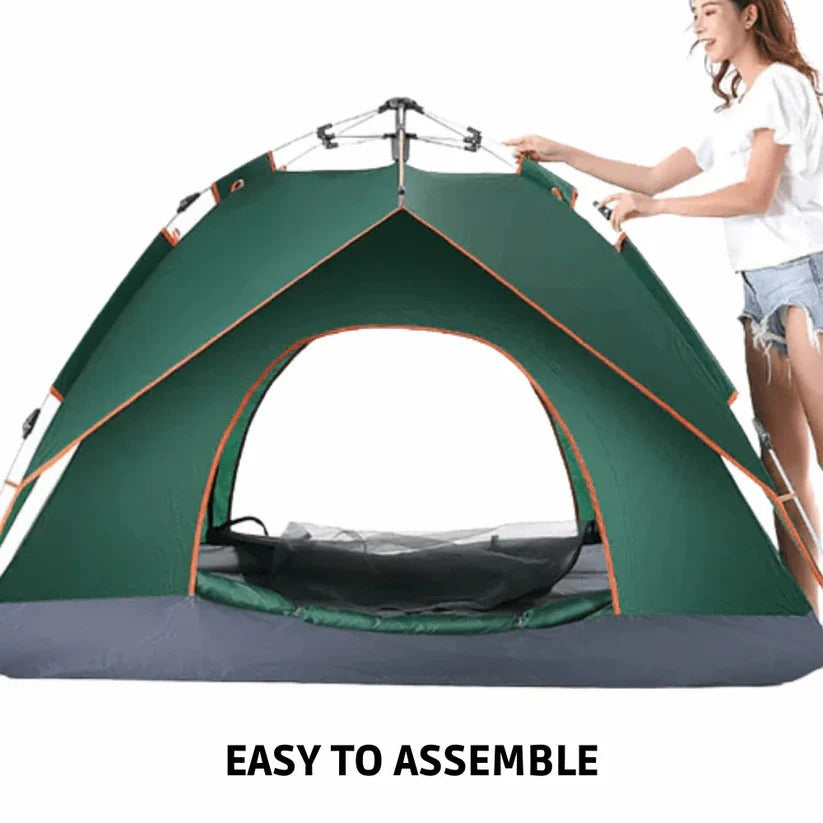 Instant Pop-Up Tent with Integrated Frame - Easy Setup, Durable & Waterproof Outdoor Shelter