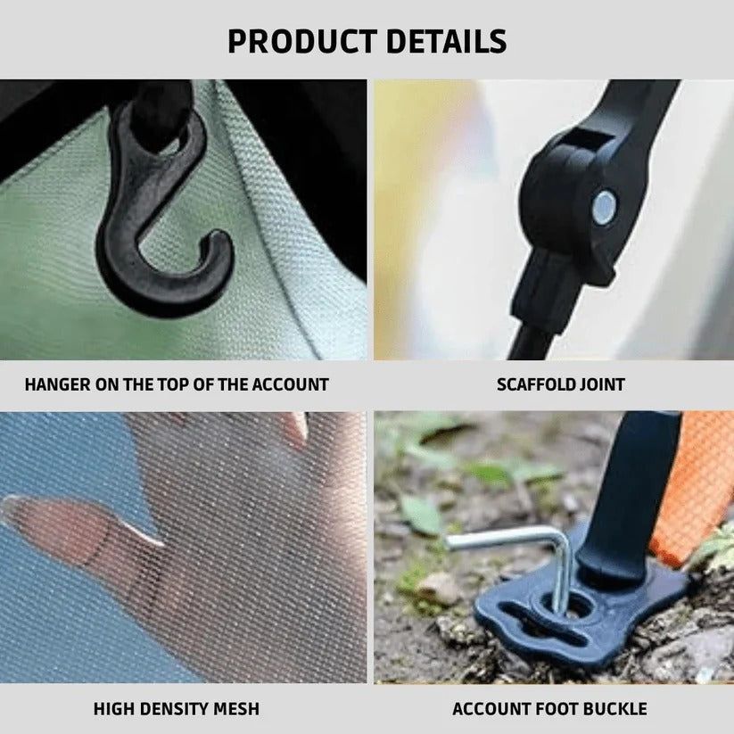 Instant Pop-Up Tent with Integrated Frame - Easy Setup, Durable & Waterproof Outdoor Shelter