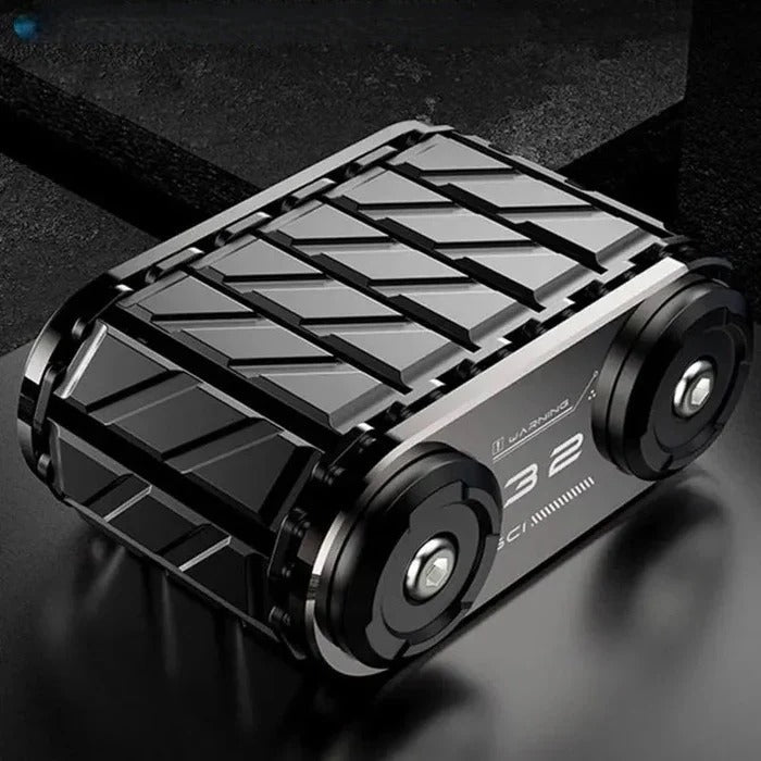 Premium Steel Fidget Spinner with Kinetic Gear Mechanism - Smooth Spinning Stress Relief Toy