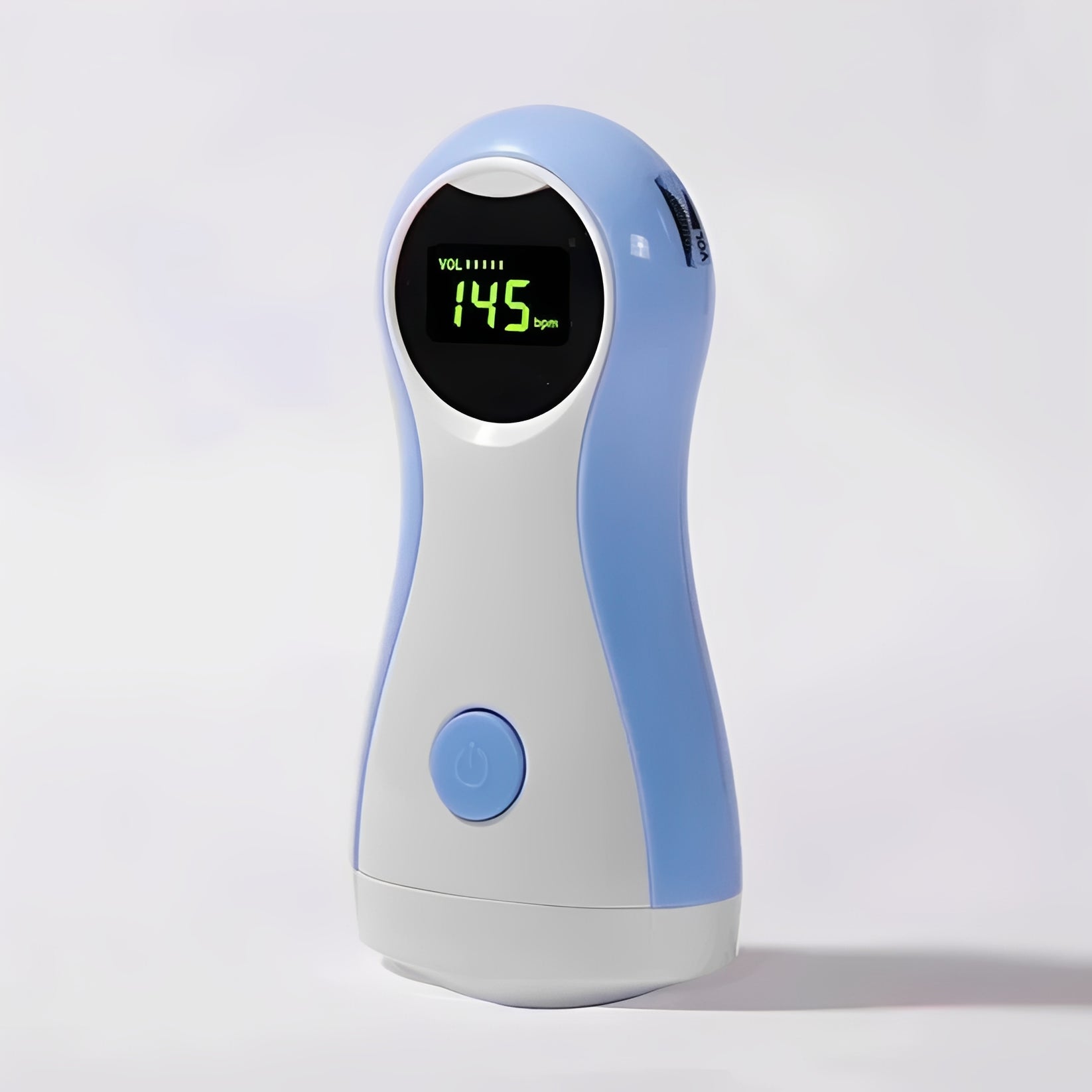 Portable Handheld Fetal Doppler Monitor with LCD Display & Headphone Output - Prenatal Heartbeat Listener