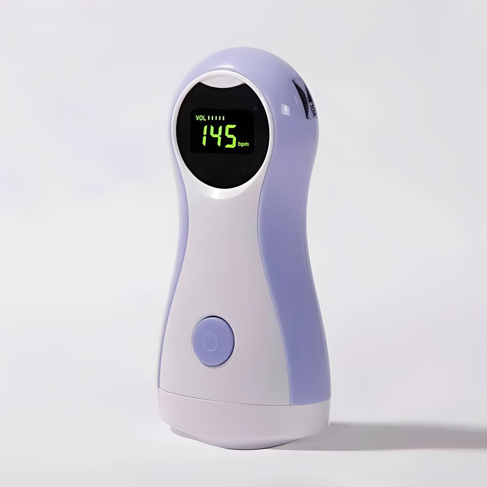 Portable Handheld Fetal Doppler Monitor with LCD Display & Headphone Output - Prenatal Heartbeat Listener