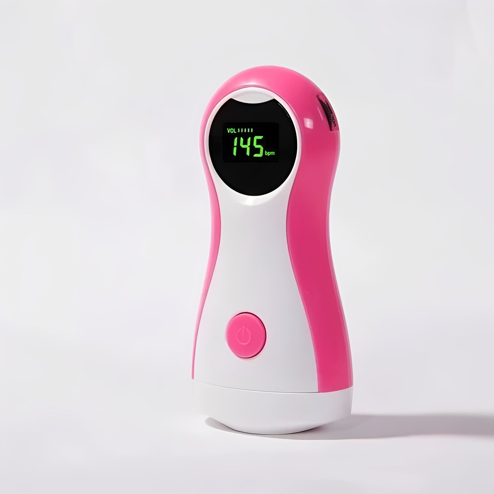 Portable Handheld Fetal Doppler Monitor with LCD Display & Headphone Output - Prenatal Heartbeat Listener