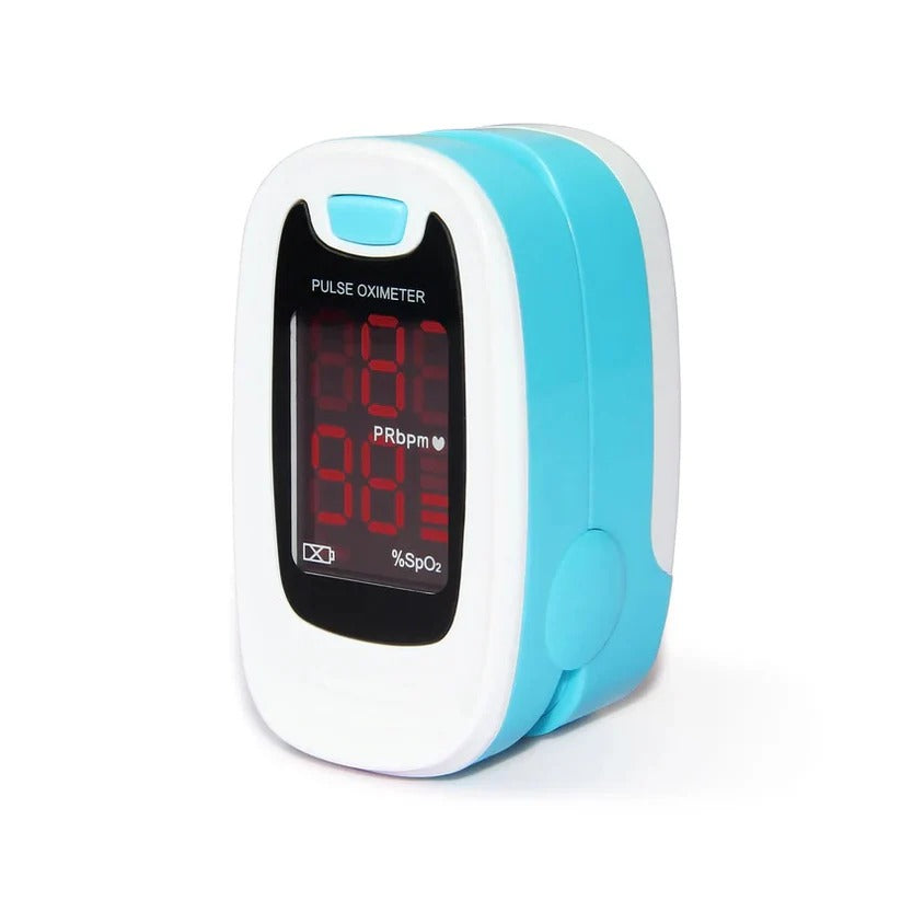 Digital Fingertip Pulse Oximeter with Bright LED Display - Accurate Blood Oxygen Saturation & Heart Rate Monitor