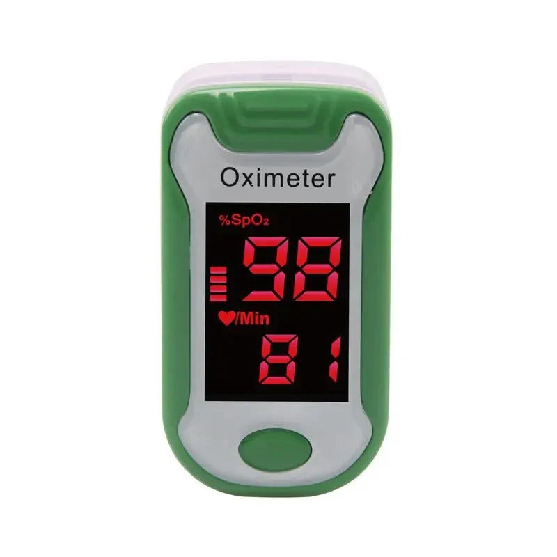 Digital Fingertip Pulse Oximeter with Bright LED Display - Accurate Blood Oxygen Saturation & Heart Rate Monitor