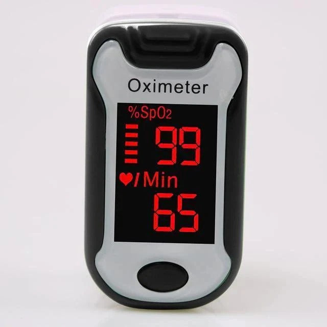 Digital Fingertip Pulse Oximeter with Bright LED Display - Accurate Blood Oxygen Saturation & Heart Rate Monitor