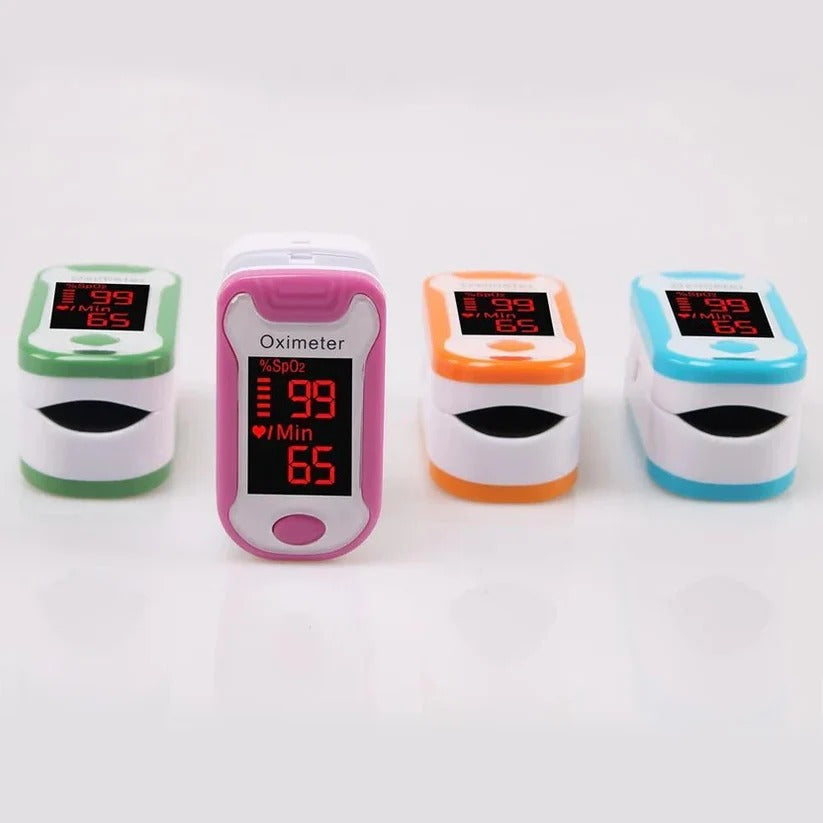 Digital Fingertip Pulse Oximeter with Bright LED Display - Accurate Blood Oxygen Saturation & Heart Rate Monitor