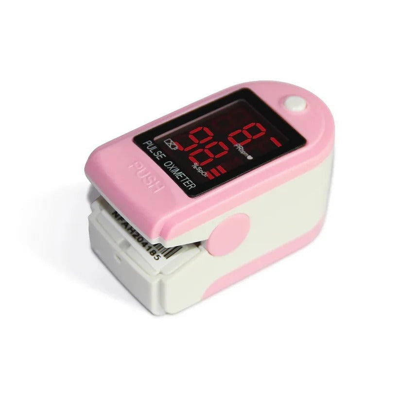 Digital Fingertip Pulse Oximeter with Bright LED Display - Accurate Blood Oxygen Saturation & Heart Rate Monitor