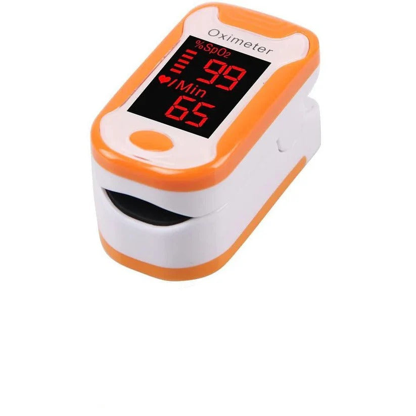 Digital Fingertip Pulse Oximeter with Bright LED Display - Accurate Blood Oxygen Saturation & Heart Rate Monitor
