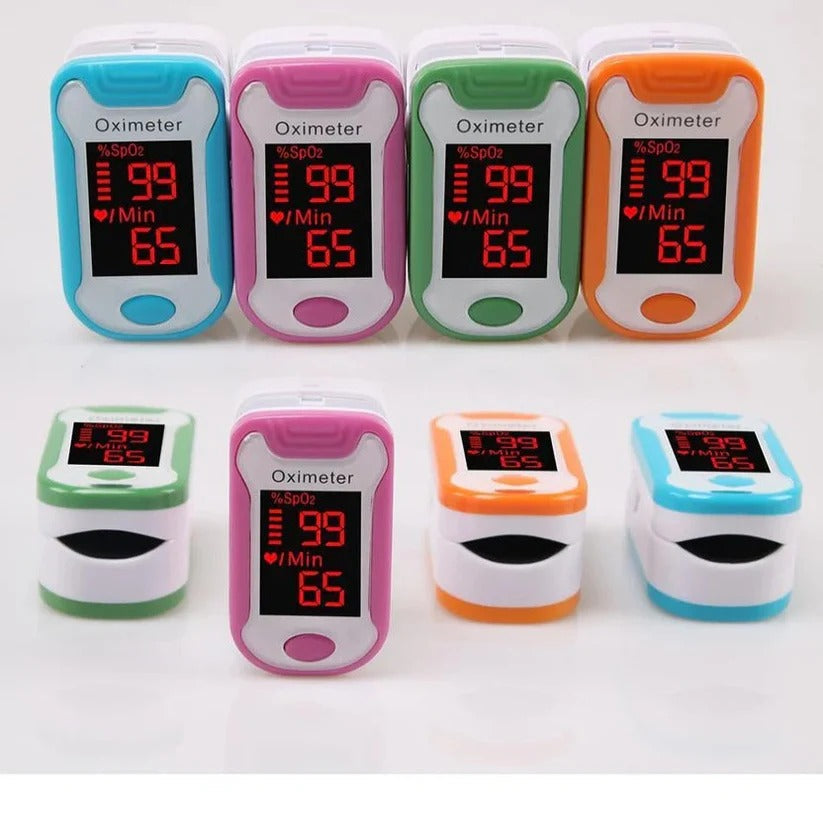 Digital Fingertip Pulse Oximeter with Bright LED Display - Accurate Blood Oxygen Saturation & Heart Rate Monitor