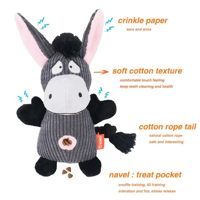 Durable Plush Dog Toy for Tugging and Fetching - Perfect for Playtime!