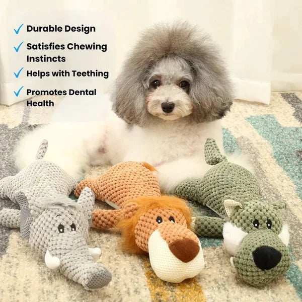 Durable Plush Dog Toy for Tugging and Fetching - Perfect for Playtime!