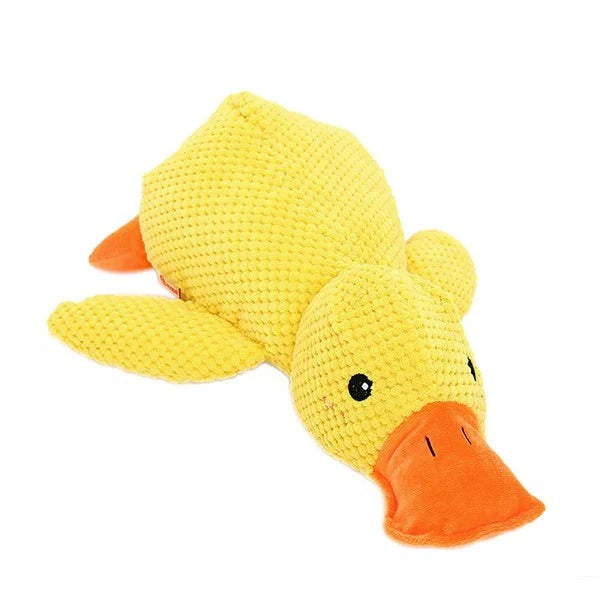 Durable Duck Shaped Squeaky Dog Toy - Reinforced Stitching for Extra Toughness | Perfect for Playtime & Fetch