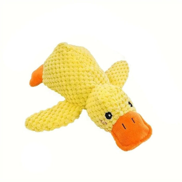 Durable Duck Shaped Squeaky Dog Toy - Reinforced Stitching for Extra Toughness | Perfect for Playtime & Fetch
