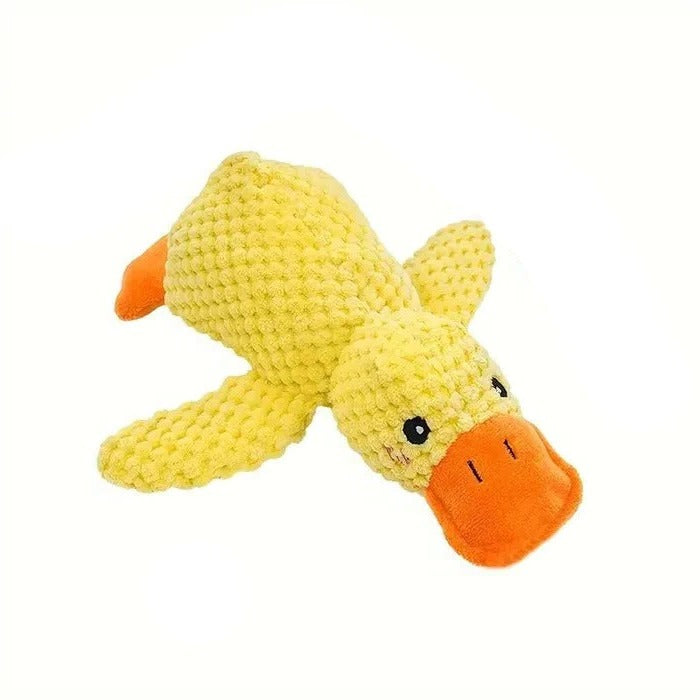 Durable Duck Shaped Squeaky Dog Toy - Reinforced Stitching for Extra Toughness | Perfect for Playtime & Fetch