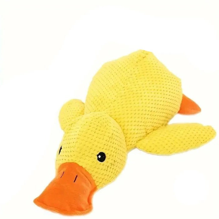 Durable Duck Shaped Squeaky Dog Toy - Reinforced Stitching for Extra Toughness | Perfect for Playtime & Fetch