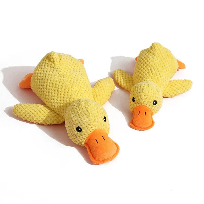 Durable Duck Shaped Squeaky Dog Toy - Reinforced Stitching for Extra Toughness | Perfect for Playtime & Fetch