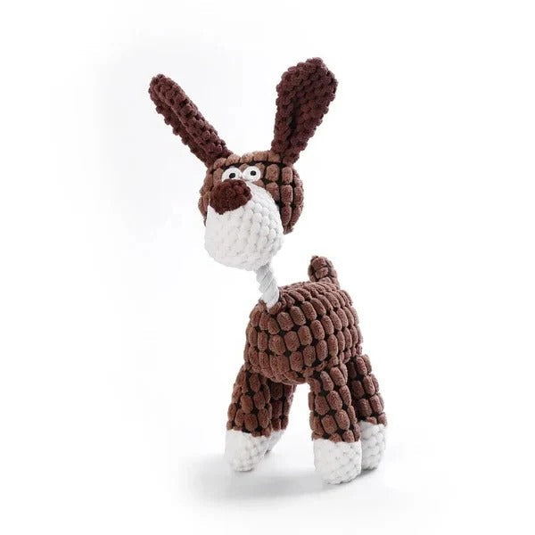 Durable Reinforced Squeaky Plush Dog Toy - Extra Strong Stitching for Long-Lasting Fun