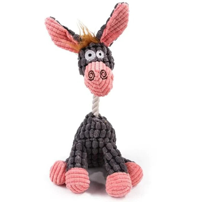 Durable Reinforced Squeaky Plush Dog Toy - Extra Strong Stitching for Long-Lasting Fun