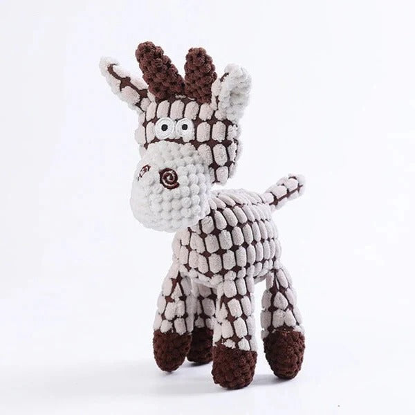 Durable Reinforced Squeaky Plush Dog Toy - Extra Strong Stitching for Long-Lasting Fun