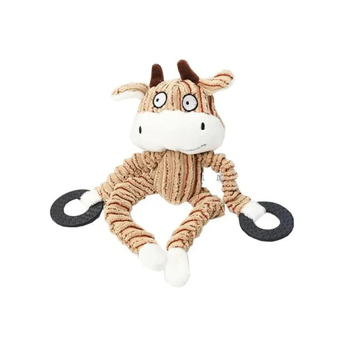 Durable Reinforced Squeaky Plush Dog Toy - Extra Strong Stitching for Long-Lasting Fun