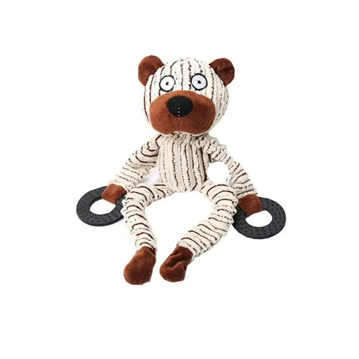 Durable Reinforced Squeaky Plush Dog Toy - Extra Strong Stitching for Long-Lasting Fun