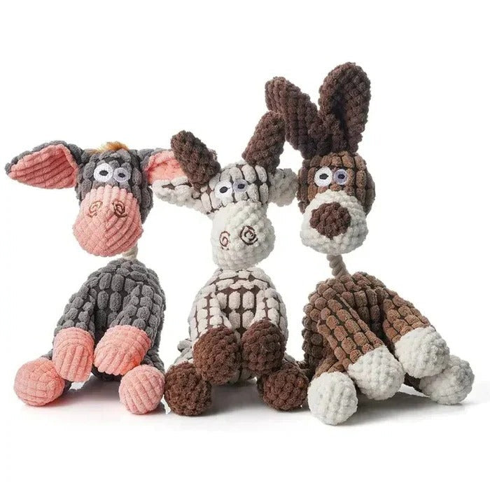 Durable Reinforced Squeaky Plush Dog Toy - Extra Strong Stitching for Long-Lasting Fun