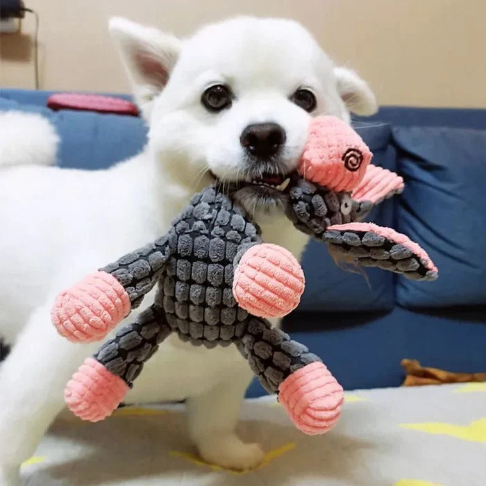 Durable Reinforced Squeaky Plush Dog Toy - Extra Strong Stitching for Long-Lasting Fun