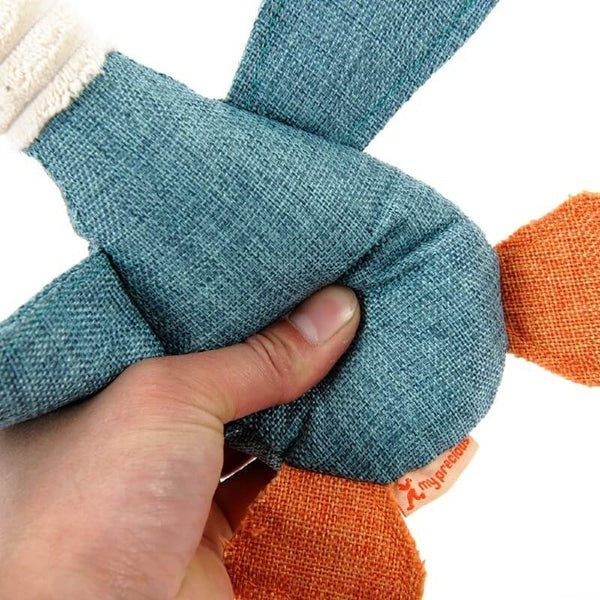 Durable Reinforced Goose Plush Dog Toy with Textured Fabric for Ultimate Chewing Fun