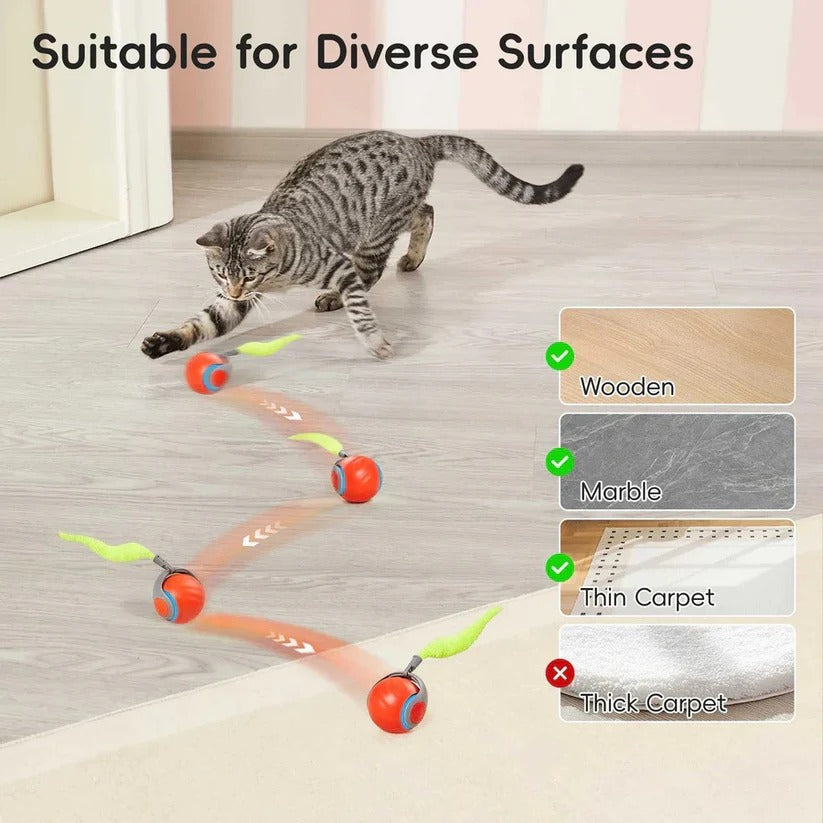 2-Pack Cat Toys with Interactive Tail Design for Indoor Play - Engaging and Fun for Cats