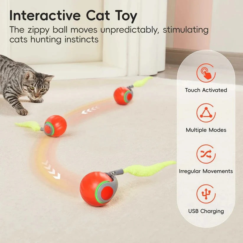 2-Pack Cat Toys with Interactive Tail Design for Indoor Play - Engaging and Fun for Cats
