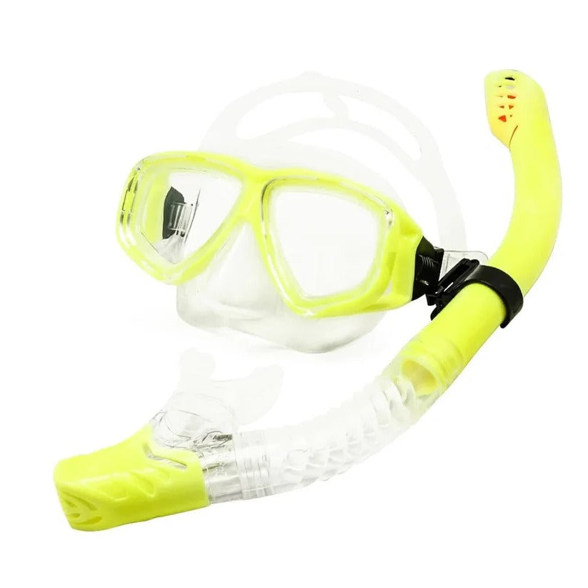 Premium Tempered Glass Scuba Mask with Silicone Seal - Anti-Fog Lens for Clear Underwater Vision