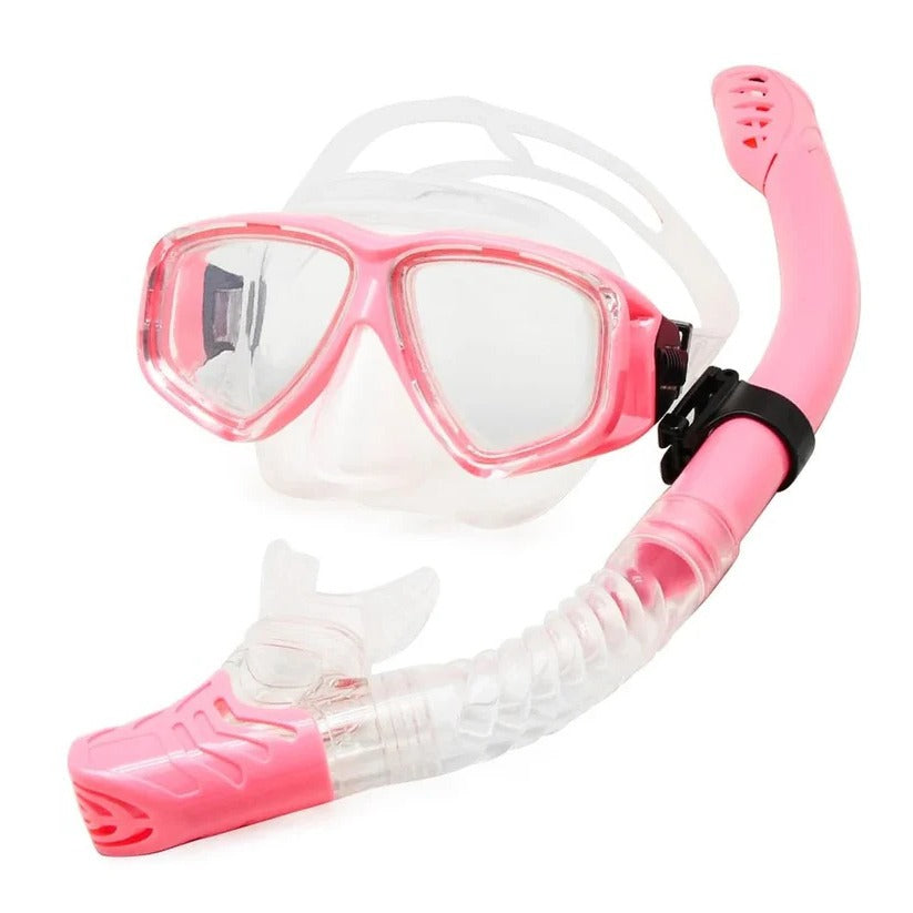 Premium Tempered Glass Scuba Mask with Silicone Seal - Anti-Fog Lens for Clear Underwater Vision