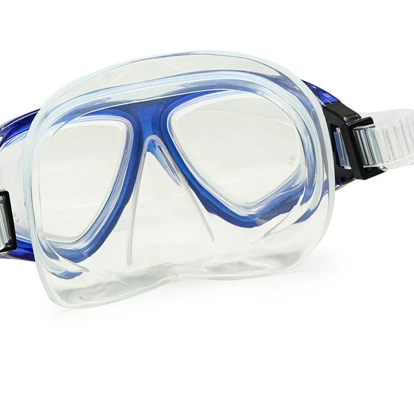 Premium Tempered Glass Scuba Mask with Silicone Seal - Anti-Fog Lens for Clear Underwater Vision